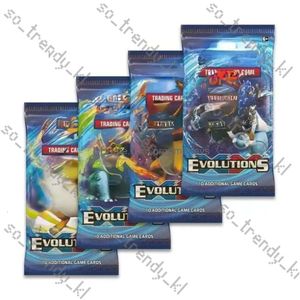 Poke Card Games 324 PCS Cards TCG XY Evolutions Booster Display Box 36 Packs Game Kids Collection Toys Gift Paper Подарки Puz 899