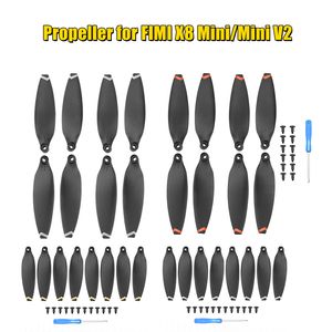 8/16pcs Fimi için hızlı serbest bırakma pervanesi x8 mini/mini v2 drone hafif proplar bıçak kanat fan aksesuar yedek vida kitleri