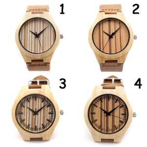 2015 Newest Bamboo Watch Analog Elegant Unisex Wooden Watches Casual Quartz wrist watch For Men Women gifts Accept Customization OEM 3125