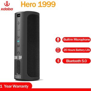 Портативные динамики Xdobo Hero 1999 50W Music Pillar Portable Intelligent Twitter Bluetooth -динамик Bass Speaker Беспроводная динамика аудиосистема S2452402