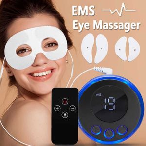 Массагер с массагером электрического стимулятора красоты EMS Eye Mossage для улучшения лица Антирфоны по уходу за лицом по уходу за лицом темные круги для сбора усталости Q240523