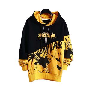Hip Hop Hooded Sweater Men's Long Sleeve Top Ins Spring/Summer New Loose Coat Trendy Brand Hoodie