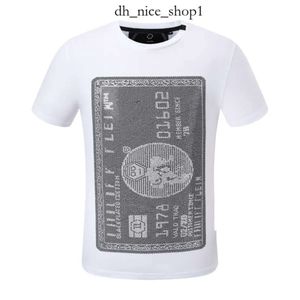 Camiseta de urso de plein novo caveiras de camisetas de plein camisetas de manga curta pp assassino ursinho urso tops praia estilo masculino t-shirtt pleinxplein camisa 153