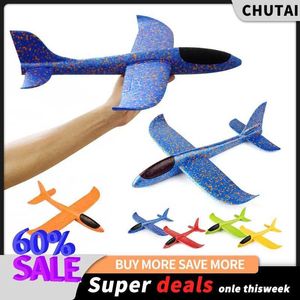 Flygplan Modle Aircraft Modle Big Foam Airplane Flying Glider Toy Hand Throwing Polystyrene Foam Plastic Airplane Outdoor Game WX5.235247