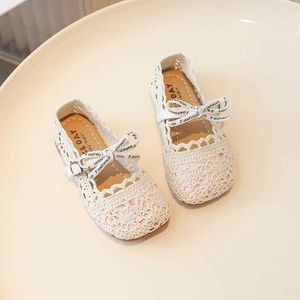 Flat Shoes Baby Girl Shoes Princess Country Style Mary Jane Clate Childrens Fashion Leisure Ballet Apartment вырезана квадратная нога Q240523