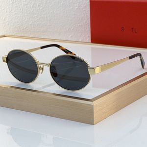 Designer circular metal frame sunglasses metal nose rest with nylon lens engraved letter legs SL692K mens womens luxurious sunglasses with dedicated packaging