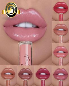 Novo Allen Shaw Brand Glitter Lip Gloss Liquid Lipstick Nude impermeável à prova d'água hidratante Sexy Lip Glaze Makeup Bea1673510547