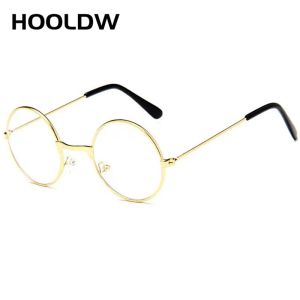 Hooldw Vintage Round Kids Glasses Boys Girls Metal рама прозрачная линза миопия оптические прозрачные очки для детей детские очки