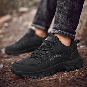 Nya vinter fritid utomhus män sneakers hög kvalitet icke-halk man kvinna klättring vandring skor vandring snö stövlar plus size36-49