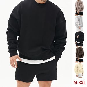 Lu Men Hoodies Sweatshirts Brand Sweater Casual Gyms Fiess Bodybuilding Pullovers Fleece Sweatshirt Pullover Crew Neck Oversize Sweater