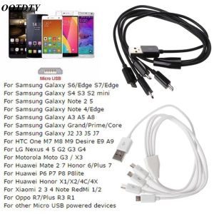 1pc USB 2.0 Тип A Мужчина до 2/3/4/5 Micro USB мужской сплиттер y Зарядный кабель для Samsung Xiaomi Mobile Plower Bank Power Bank