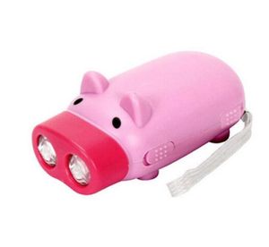 Piggy LED Piggy Piggy Dynamo Funcia Torcia Light Hand A mano Crank Campeggio per esterni Premendo elettricità autogenerante FLA8725160