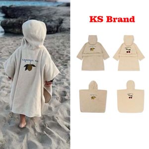 2023 Brand Kids Flannel Bathrobe Boys Girls Pamas Criando Criando Crianças Crianças Munção de Banho Ministro Teenager 1-12 anos L2405