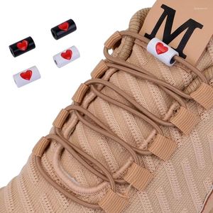 Shoe Parts Elastic Shoelaces Without Ties Metal Buckle Round Laces Kids Adult Quick Lazy Shoes Lace Sneakers Shoestrings 1 Pair