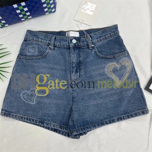 Mini pantaloncini sexy per jeans pantaloni in vita alta per donne stampa blu jeans short slim pantaloni