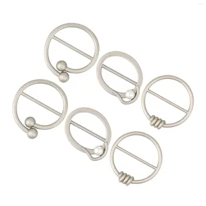 Brooches Adjustment Buckle Scarf Clothes Clips Ring Neckerchief Alloy T-shirt Accessories