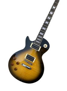 Em estoque, varejo de varejo novo estilo Sunburst Color Guitar de mão esquerda guitarra guitarra de alta qualidade frete grátis