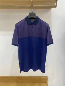 Men Polos Summer Canali Camisetas de Business Canali de Sleevada Curta