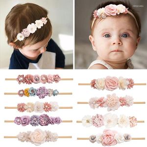 Hårtillbehör barn huvudbonader kreativa blommor instagram stil vacker söt baby 100 dagar band boutique headbears kawaii