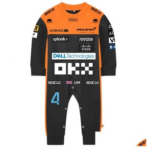 Rompers McLaren Baby Salt -turist Forma One Racing Bay Boys and Girls Bailey Spring Autunno Long Sleeves 230608 Delivering Delivery Kids Maternit Otulg