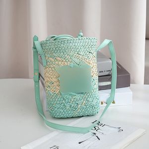 Top Quality Crossbody Mobile Phone Bag Paper String Woven Fashion Ladies Bags Beach Vacation Straw Bag Female