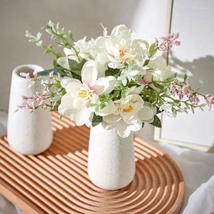 Vase Ceramic Frosted Small Vase Nordicスタイルの家の装飾装飾品シンプルな植木鉢バルコニーの飾り