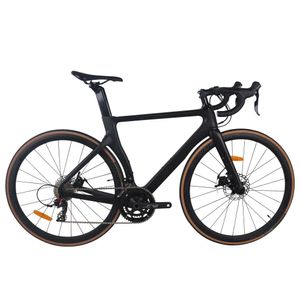 Bikes New Aero Design Sensah 22 Geschwindigkeit schwarzer Scheibe Carbon Fahrrad Carbon Fahrrad Carbon Fahrrad Q240523