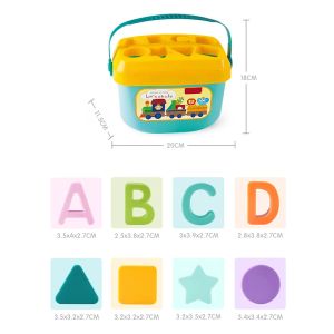 Montessori kolorowe bloki kształtów sorter zabawek dzieci drobne umiejętności motoryczne sortowanie kostki sensory