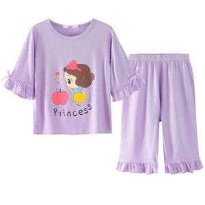 Nadrukowane nastolatki dla dzieci odzież domowa noszenie zestawów ubrań dla niemowląt Pamas Pamas Pamas Casual Girl
