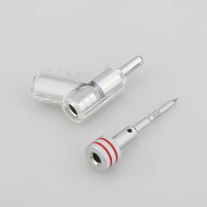 VB202R Hi-End Rhodium Plated Closed Screw Lock Speaker Cablan Plug-kontakt för DIY-högtalartråd Audio/Video-mottagare