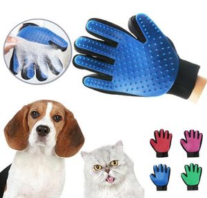 Husdjur hårborttagare handskar grooming handskar borste för katter hundar effektiva husdjur massage handskar med förbättrad fem finger design päls shed9240743