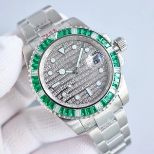 Luxury Men Watch Clean Factory Brick Bezel 42mm Automatisk mekanisk rörelse Sapphire Mirror 100 meter Vattentät sportdesign Fashion Classic Watches Box