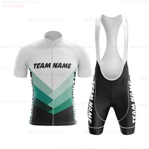 Anpassning Mens Summer Team Cycling Jersey Breattable Cykelkläder Ciclismo kläder Man Short Sleeve Sports Kit 240522