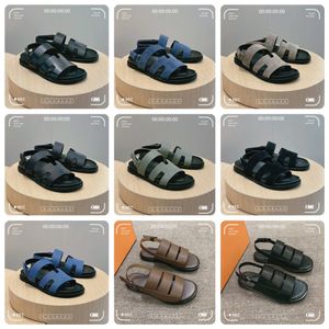 2024 Designer Sandal Mule Chypre oryginalne skórzane kapcie płaskie obcasy sandały sandały klapki klinki suwaki Summer Casual Beach Bute Bute Pasek parowy sandał