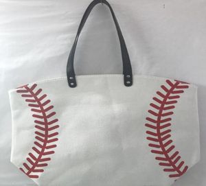 2021 canvas Outdoor beach sports canvas Handbags Softball Baseball Tote Football shouder bags Girl Volleyball Totes Storage Bags6737924