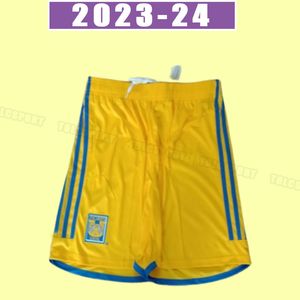 2023 2024 GIGNAC TIGRES UANL SCUTER SHORTS 23 24 México Liga MX Vargas Aquino Pizarro Nicolas F. Thauvin Football Calça para casa terceiro