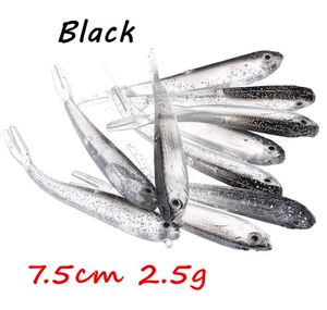 20pcslot 75 см 25G 3D Eyes Bionic Fish Pvc Fishing Mence Soft Baits Приманивает аксессуары для рыбалки Pesca BL431114290