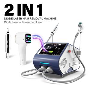 Remoção de cabelo de diodo PerfectLaser Pico a laser Remoção de tatuagem ND Máquina a laser YAG 755 808 1064 Skin Timing Pigmment Scar Blackhead Reduction Dispositivo indolor