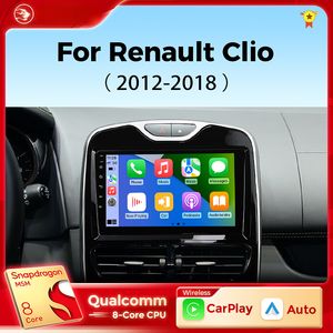 Rádio de DVD de carro para Renault Clio 4 2012 - 2018 sem fio CarPlay Android Auto Multimedia Player estéreo 2din 4G WiFi DSP