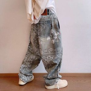 Men's Pants High Street Cargo Pants Men Baggy Y2k Fashion Streetwear Harajuku Pants Designer Overalls Straight Casual Loose Printed Trousers