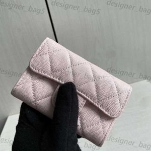 Designer Brieftaschenkarte Halter Luxus Männer Damen Geldbeutel Kaviar Kuh Lederkarte Echt Lederkarte Clip Lose Brieftasche Zero Wallet kleine Lederclip Flip Card Bag