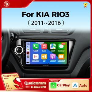 DVD de carro Player Multimedia Player para Kia Rio 3 2010-2016 RIO3 CarPlay Android Auto Radio 4G GPS RDS DSP 48EQ 2 DIN