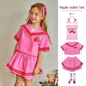 Clothing Sets Clothing Sets BEBEBE 2024 South Korea 2024 Spring/Summer New Princess Dress Cute Girl Dress Short sleeved Fashion Childrens Clothing WX5.23