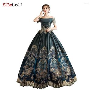 Party Dresses Victorian Ball Gown European Court Clothing Masquerade Dinner Full Dress Stage Chorus Show