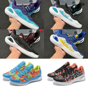 Mens basketskor män utomhus tränare sport sneakers curry 4flotro basket sneakers män designer lila lättvikt stridsstövlar curry 4: e