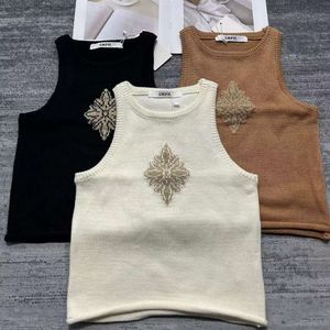 Zweiteilige Kleider Nischendesign Trendy Marken Brustdruck schlaber minimalistisch vielseitiger kleiner Tanktop