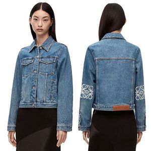 Years Early Spring New LO Luo Yi Hollow Out Patch Embroidery Super Versatile Women S Denim Coat Jacket