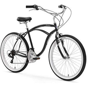 Cyklar Urban Man Beach Cruiser Bike Mens Bicycle Q240523