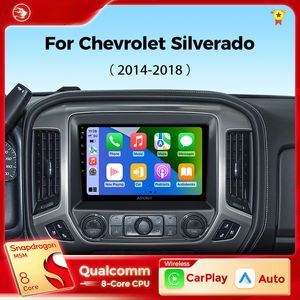 Автомобильная DVD радио для Chev Silverado 3 Gmtk2 2014-2018 Беспроводная CarPlay Android Auto Navigation Car Stereo Multimedia Player