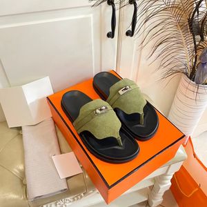 10A CHYPRES SHOESデザイナーサンダルプラットフォームスライド女性サンダーメンスリッパシューズボトムファーフリップフロップサマーカジュアルビーチサンダル本物のレザートップクオンザボックス